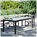 Lusso Casadino -  Tavolo Giardino Nero 190x90x75 Cm Vetro Temperato E Polyrattan - Foto miniatura 5