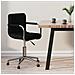 Sedia Girevole Da Ufficio Nera In Tessuto - Foto miniatura 8