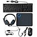 Gaming Combo Kit tastiera Mouse incluso USB QWERTY US International Nero - Foto miniatura 1