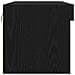 Cabinet TV  con luci LED 2 pz Nero Rovere 80x30x30 cm - Foto miniatura 4