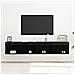 Cabinet TV  con luci LED 2 pz Nero Rovere 80x30x30 cm - Foto miniatura 6