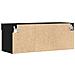Cabinet TV  con luci LED 2 pz Nero Rovere 80x30x30 cm - Foto miniatura 8