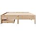 Letto senza Materasso 140x200 cm in Legno Massello di Pino - Foto miniatura 4