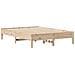 Letto senza Materasso 140x200 cm in Legno Massello di Pino - Foto miniatura 5