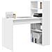 Scrivania Bianca con Ripiani 113x54x120 cm Legno ingegnerizzato - Foto miniatura 3