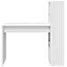 Scrivania Bianca con Ripiani 113x54x120 cm Legno ingegnerizzato - Foto miniatura 4