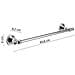 Portasalviette 45 Cm In Acciaio Inox E Cromall Nv21-45 Serie Nevis Cromato - Foto miniatura 2