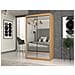IGA 120 ART A KPL armadio /guardaroba per camera da letto 7 ripiani 2 porta /porte Quercia - Foto miniatura 2