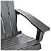 Panchina Da Giardino Adirondack 125 Cm Grigio Scuro - Foto miniatura 5