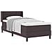 Letto box spring con materasso Marrone Scuro 90 x 190 cm - Foto miniatura 3