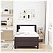 Letto box spring con materasso Marrone Scuro 90 x 190 cm - Foto miniatura 5