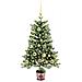 Albero di Natale con 150 LED con supporto Verde 90 cm PE - Foto miniatura 3