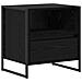 Comodino 2 pcs Rovere Nero 50 x 39,5 x 50 cm Legno multistrato - Foto miniatura 5