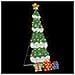 Albero di Natale Illuminato con 3 Scatole Regalo 2D Bianco Caldo - Foto miniatura 5