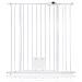 Bettacare Cancelletto Per Animali Con Gattaiola Bloccabile, 94.3cm - 101.9cm, Bianco, Altezza Di 104cm - Foto miniatura 1
