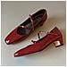 Eleganti Scarpe Mary Jane In Pelle Con Punta Quadrata - Comfort E Stile Red 38 - Foto miniatura 2