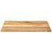 Piano per Tavolo 90x80x2,5 cm Rettangolare Legno Massello Mango - Foto miniatura 3