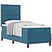 Letto a molle con materasso Blu Scuro 80 x 200 cm Tessuto - Foto miniatura 1