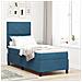 Letto a molle con materasso Blu Scuro 80 x 200 cm Tessuto - Foto miniatura 2