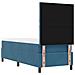 Letto a molle con materasso Blu Scuro 80 x 200 cm Tessuto - Foto miniatura 9