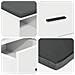 Panca per ingresso con cuscino Bianco 60 x 38 x 46 cm - Foto miniatura 9