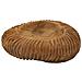 Ciotola Svuotatasche Garit In Teak Riciclato Scolpito Ø 32x11 Cm — Pezzo Unico - Foto miniatura 1