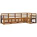 Set divani 5 pcs Naturale Legno di Acacia Massello - Foto miniatura 1
