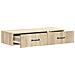 Tavolino da Parete Laterale Rovere Sonoma 87,5 x 34,5 x 17 cm - Foto miniatura 3