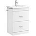 Mobiletto da Bagno Sotto Lavabo Bianco 56 x 37,5 x 81 cm - Foto miniatura 2