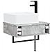Lavabo da Parete Grigio Cemento 53 x 35 x 39 cm - Foto miniatura 4
