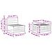Set divani 6 pcs Legno di Acacia Massello - Foto miniatura 8