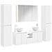 Set di mobili per il bagno 6 pcs Bianco - Foto miniatura 1