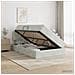 Letto con Contenitore Grigio Chiaro 120 x 200 cm Velluto - Foto miniatura 2