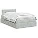 Letto con Contenitore Grigio Chiaro 120 x 200 cm Velluto - Foto miniatura 3