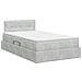 Letto con Contenitore Grigio Chiaro 120 x 200 cm Velluto - Foto miniatura 8