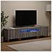 Mobile TV LED a 3 pezzi Sonoma grigio Legno ingegnerizzato - Foto miniatura 8