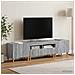 Mobile TV LED a 3 pezzi Sonoma grigio Legno ingegnerizzato - Foto miniatura 9