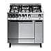 Cucina Elettrica M85G / C Fuochi a Gas Forno a Gas Dimensione 80 x 50 cm Colore Inox - Foto miniatura 4