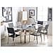 Set Di Tavolo E Sedie Da Giardino In Acciaio, Basalto E Rattan - 180cm - Nero Fiammato - Grosseto - Foto miniatura 22