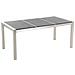 Set Di Tavolo E Sedie Da Giardino In Acciaio, Basalto E Rattan - 180cm - Nero Fiammato - Grosseto - Foto miniatura 17