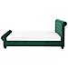 Letto Matrimoniale In Velluto Verde Stile Chesterfield 180x200cm Avallon - Foto miniatura 8