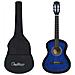 Chitarra Classica Per Principianti Con Custodia Blu 3/4 36"" - Foto miniatura 1