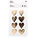 4 Fogli Di Adesivi Con Cuori Dorati - Foto miniatura 1