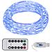 Filo Di Micro Lucine A Led 40 M 400 Led Blu 8 Funzioni - Foto miniatura 1