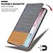 Custodia Compatibile Con Samsung Galaxy Note 10 Plus In Grigio Chiaro Marrone - Coperchio Protettiva Con Chiusura Magnetica, Funzione Stand E Tasca Per Le Carte - Foto miniatura 7