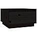 Tavolino Da Salotto Nero 55x56x32 Cm Legno Massello Di Pino - Foto miniatura 2