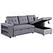 Glasgow Divano Angolare Trasformabile Grigio 4 Posti - Foto miniatura 3