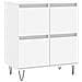 Credenza Bianca 60x35x70 Cm In Legno Multistrato - Foto miniatura 2