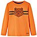 Maglietta Per Bambini A Maniche Lunghe Stampa Orso Arancione Scuro 128 - Foto miniatura 1