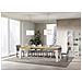Tavolo Allungabile 90x180/284 Cm Naxy Mix Piano Bianco Frassino - Gambe Noce - Quercia Natura /bianco Frassino - Foto miniatura 3